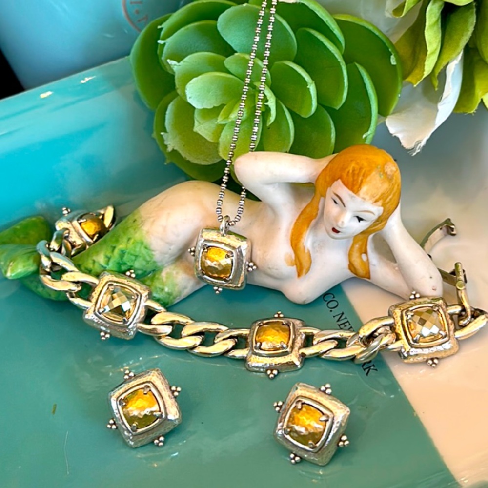 Brighton Affectionate Your True Colors Gold Silver Necklace Bracelet Earrings